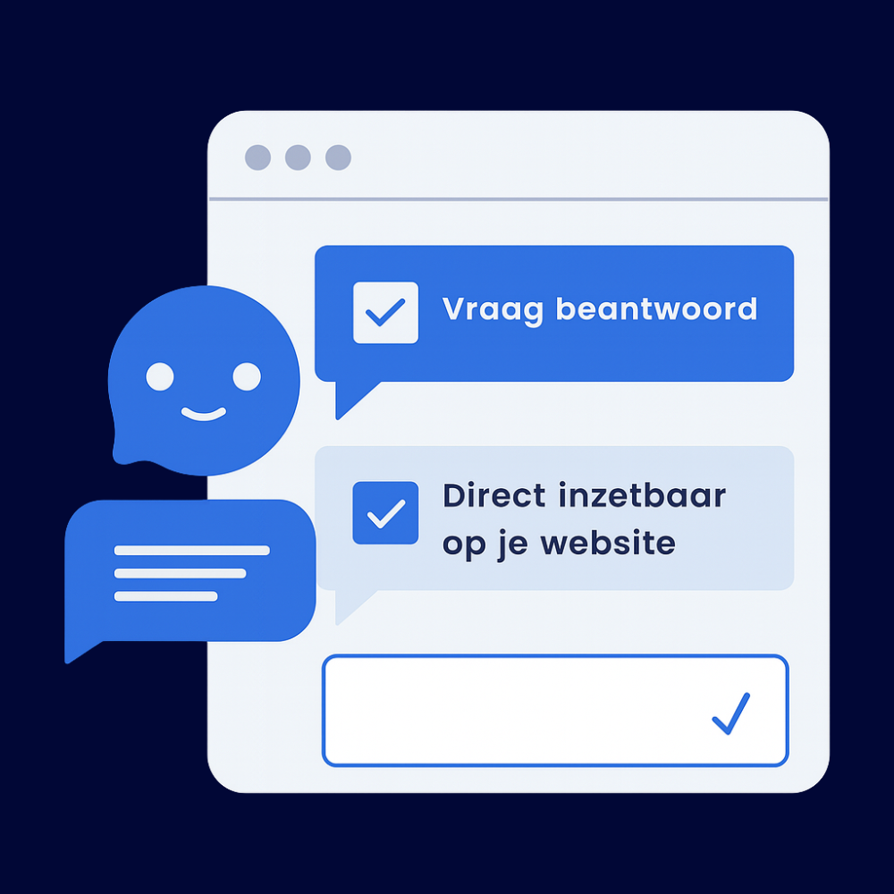 AI chatbot op website voor automatische klantenservice
